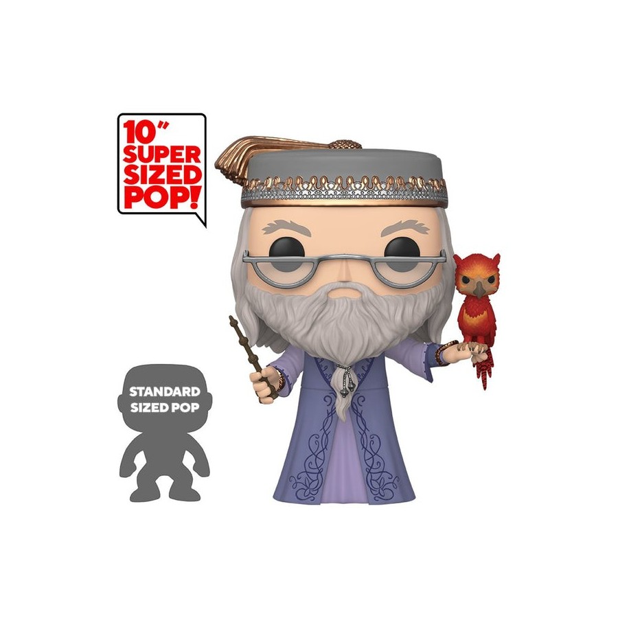 Funko pop harry potter dumbledore con fawkes fenix 10" 48038