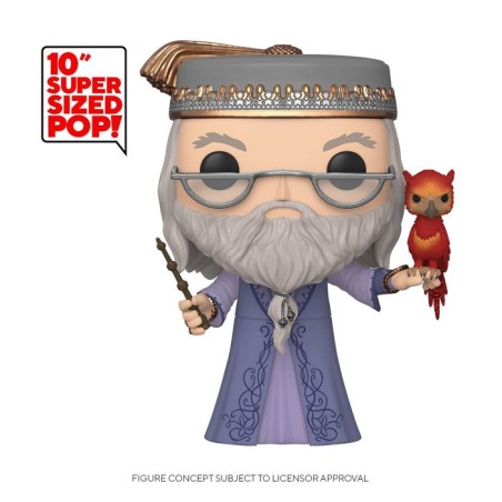 Funko pop harry potter dumbledore con fawkes fenix 10" 48038