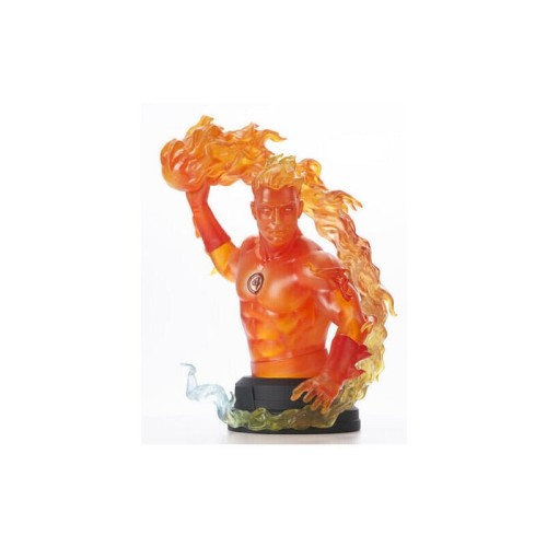 Figura mini busto diamond marvel comic human torch 1 6 scale