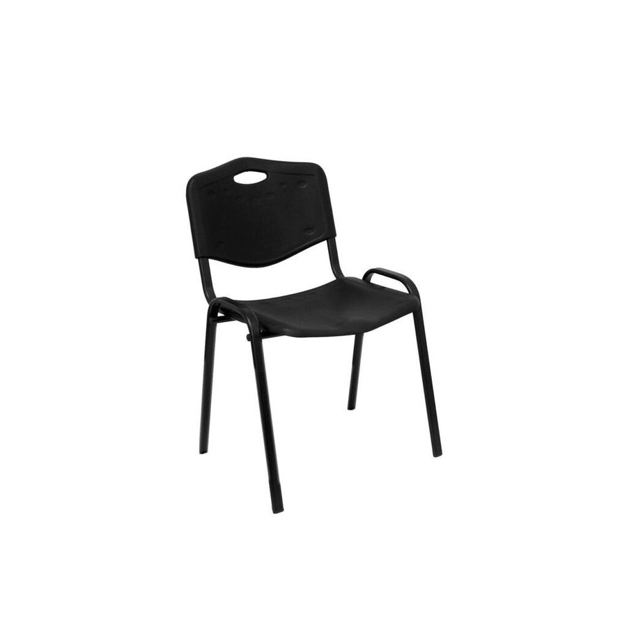 Pack 2 sillas robledo pvc negro