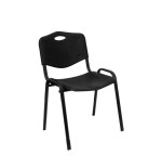 Pack 2 sillas robledo pvc negro