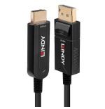Lindy cable dp 1.2 a cable hdmi 18g fibra optica h