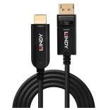 Lindy cable dp 1.2 a cable hdmi 18g fibra optica h