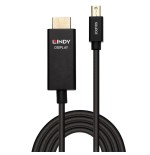 Cable lindy adaptador activo mini dp a hdmi con hd