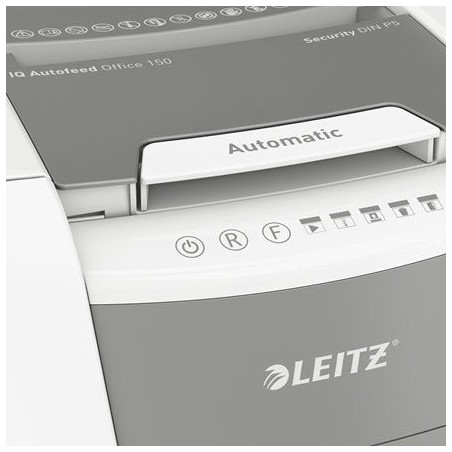 Leitz iq 150 autofeed p5 destructora automatica para oficina - tritura 150 hojas automaticamente - micro corte din p5 -