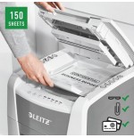 Leitz iq 150 autofeed p5 destructora automatica para oficina - tritura 150 hojas automaticamente - micro corte din p5 -