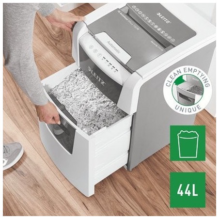 Leitz iq 150 autofeed p5 destructora automatica para oficina - tritura 150 hojas automaticamente - micro corte din p5 -