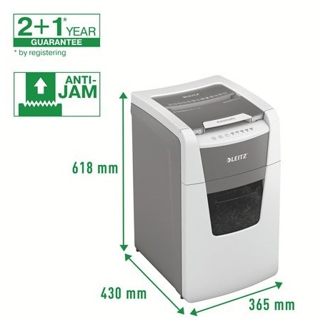 Leitz iq 150 autofeed p5 destructora automatica para oficina - tritura 150 hojas automaticamente - micro corte din p5 -