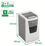 Leitz iq 150 autofeed p5 destructora automatica para oficina - tritura 150 hojas automaticamente - micro corte din p5 -