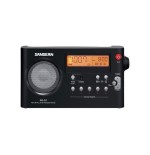 Radio despertador  sangean pr-d7 negro portátil
