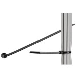 Bridas techly 200 x 2.5mm presilla nylon negro 100 pieza(s)