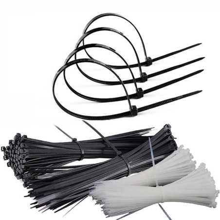 Bridas techly 200 x 2.5mm presilla nylon negro 100 pieza(s)