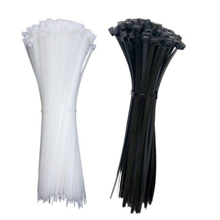 Bridas techly 200 x 2.5mm presilla nylon negro 100 pieza(s)