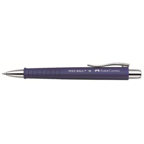 Bolígrafo faber-camell  poly ball m azul