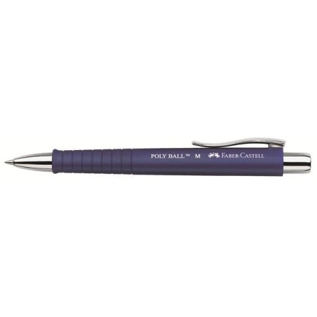 Bolígrafo faber-camell  poly ball m azul