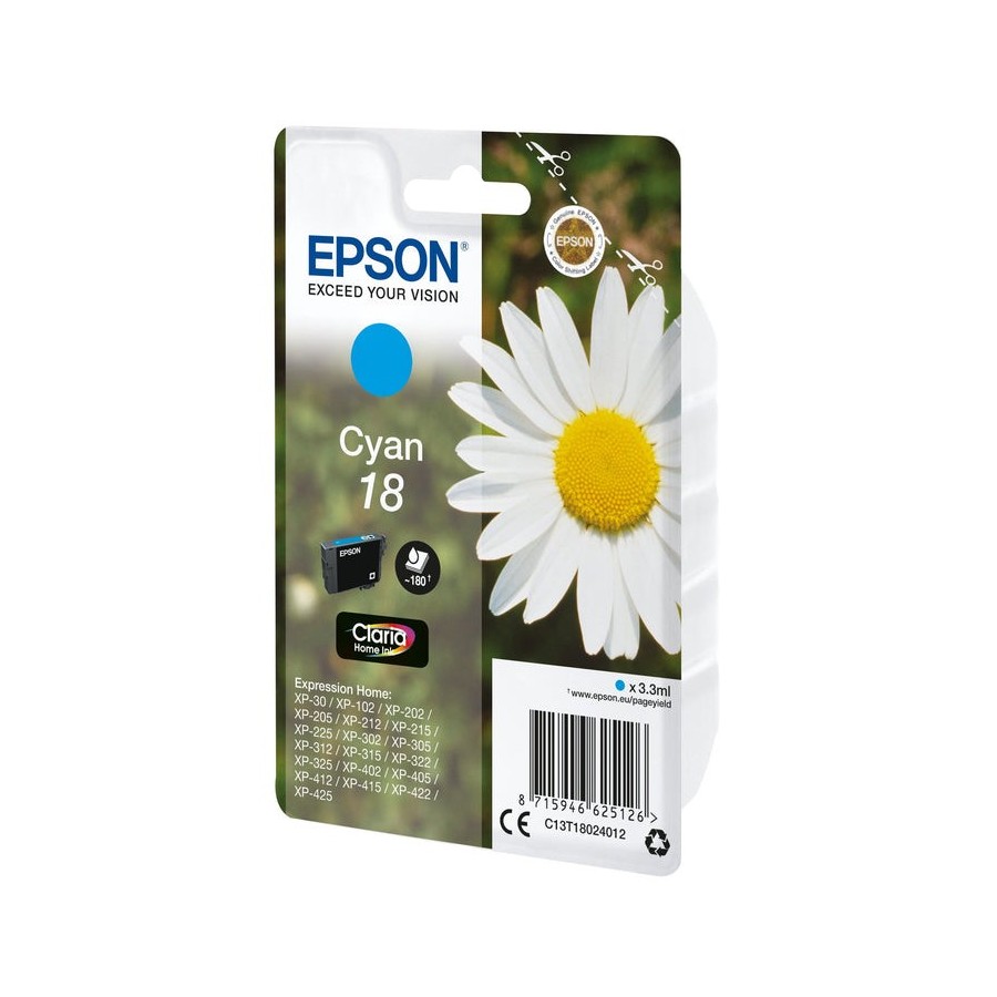 Tinta original epson t1802 cyan