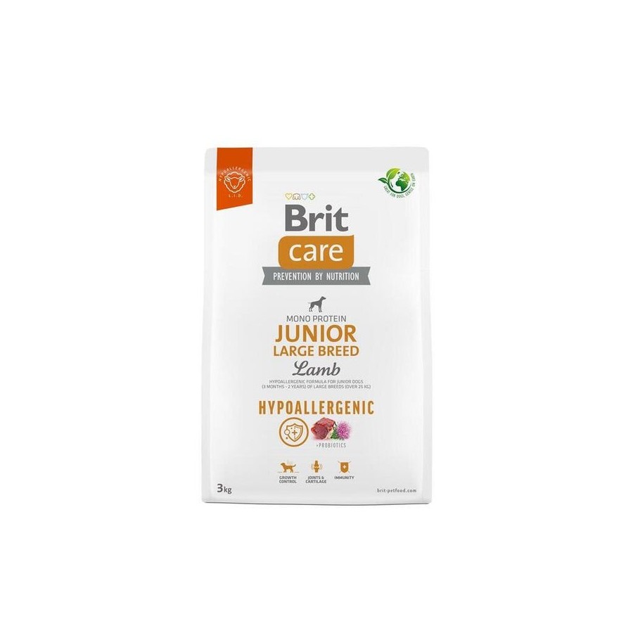Alimento seco para perros brit care hypoallergenic junior large breed lamb  3 kg