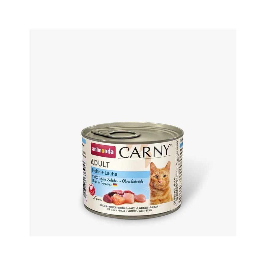 Comida húmeda para gatos animonda cat carny adult pollo con salmón  200 g
