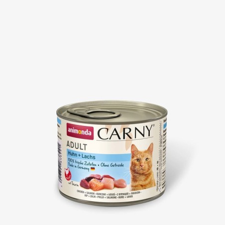 Comida húmeda para gatos animonda cat carny adult pollo con salmón  200 g