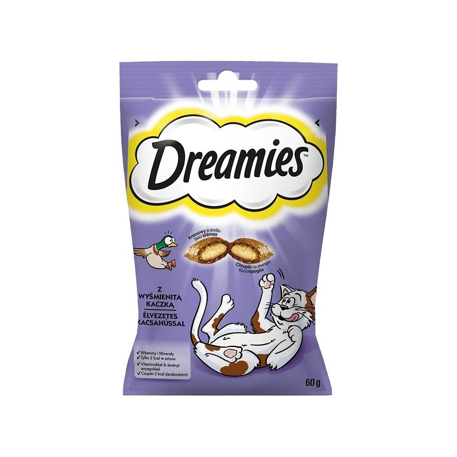 Dreamies 5998749116500 golosinas para gatos duck snacks 60g