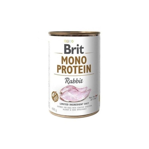 Comida húmeda para perros brit mono protein rabbit  400 g