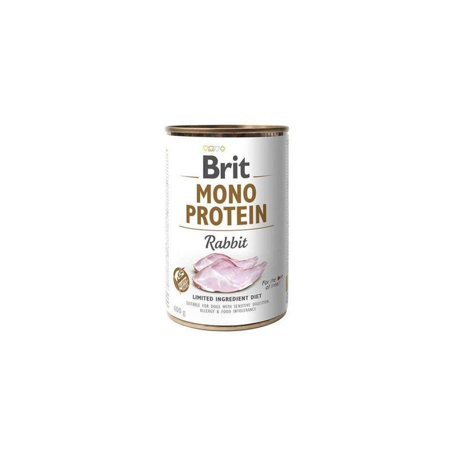 Comida húmeda para perros brit mono protein rabbit  400 g