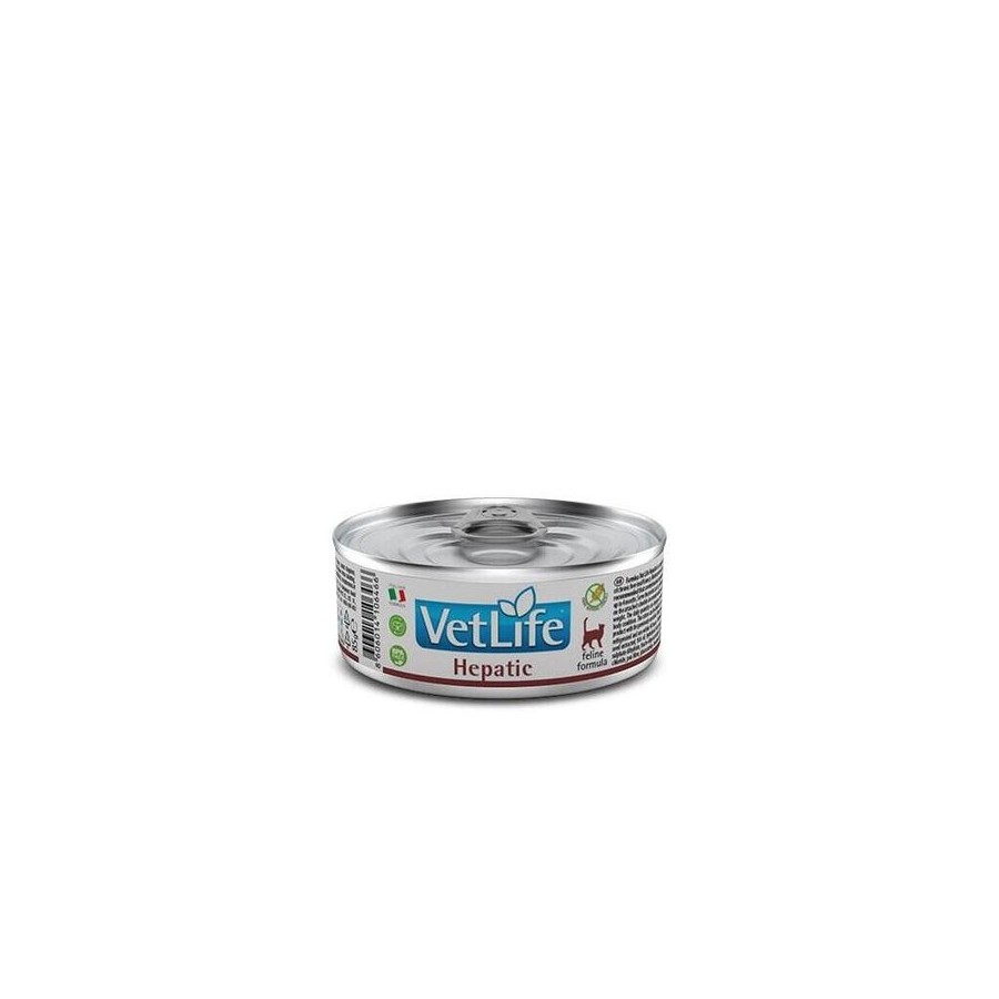 Comida húmeda para gatos farmina vet life natural diet cat hepatic 85g