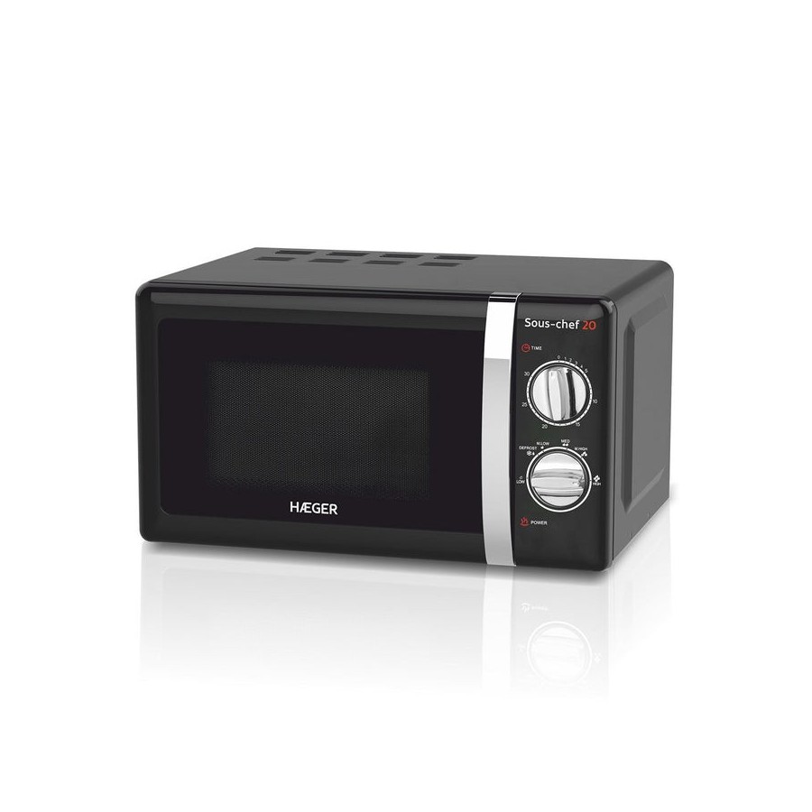 Haeger mw-70b.007a microondas encimera solo 20 l 700 w negro