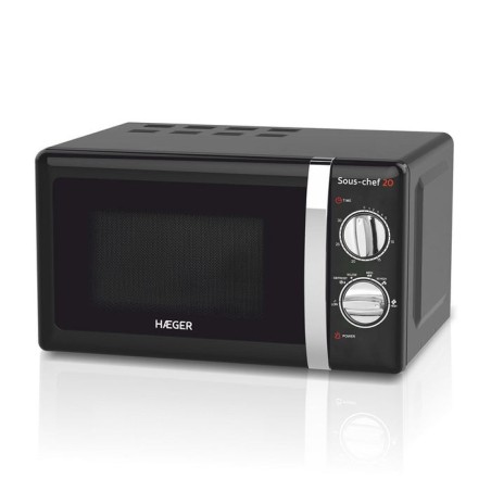 Haeger mw-70b.007a microondas encimera solo 20 l 700 w negro