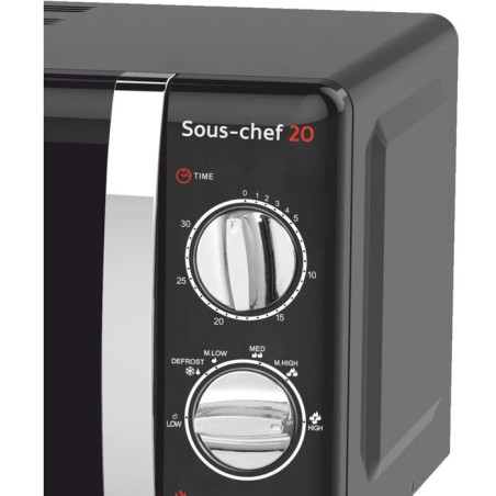 Haeger mw-70b.007a microondas encimera solo 20 l 700 w negro