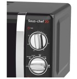 Haeger mw-70b.007a microondas encimera solo 20 l 700 w negro