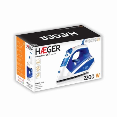 Haeger plancha de vapor 2200w