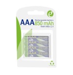 Pilas instantáneas aaa recargables (listas para usar), 850 mah, blister de 4 unidades