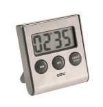 Gefu contare temporizador digital para cocina negro, acero inoxidable