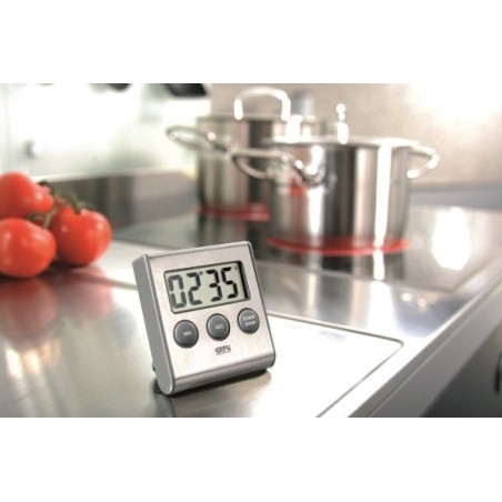 Gefu contare temporizador digital para cocina negro, acero inoxidable
