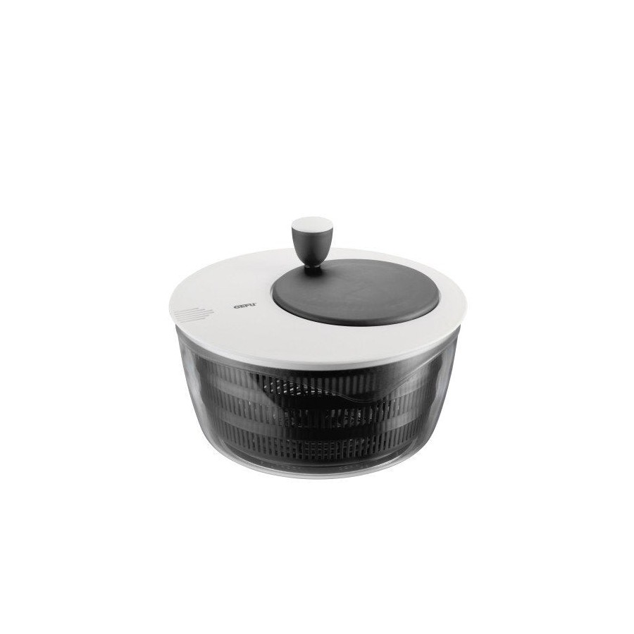 Gefu rotare escurridor de ensalada negro, blanco manivela/pomo