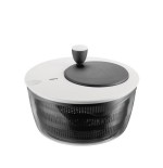 Gefu rotare escurridor de ensalada negro, blanco manivela/pomo