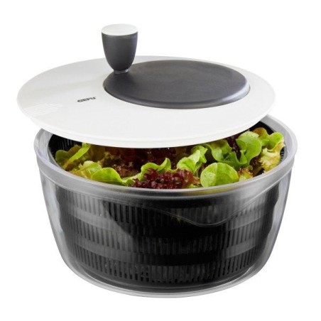 Gefu rotare escurridor de ensalada negro, blanco manivela/pomo