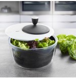 Gefu rotare escurridor de ensalada negro, blanco manivela/pomo