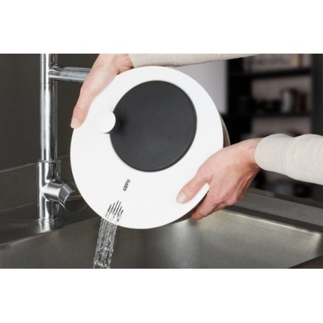 Gefu rotare escurridor de ensalada negro, blanco manivela/pomo