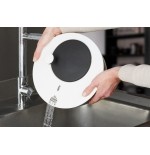 Gefu rotare escurridor de ensalada negro, blanco manivela/pomo