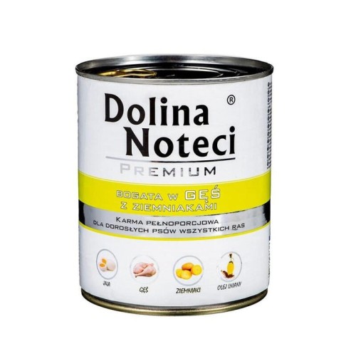 Comida húmeda para perros  dolina noteci premium rich in goose with potatoes  800 g