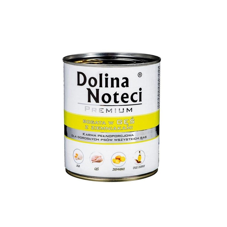 Comida húmeda para perros  dolina noteci premium rich in goose with potatoes  800 g