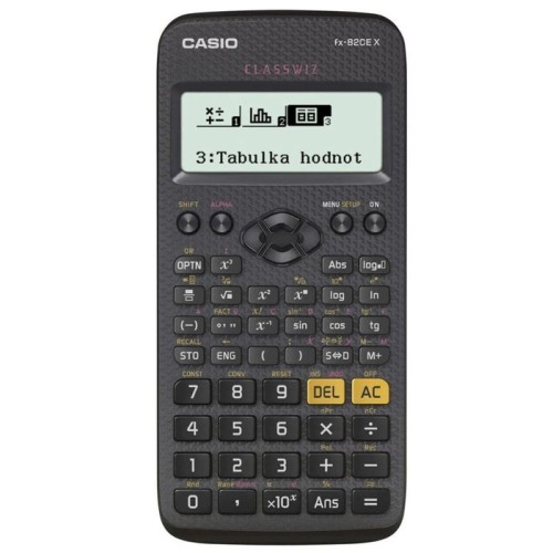 Calculadora científica casio fx 82cex negra, pantalla de 12 dígitos