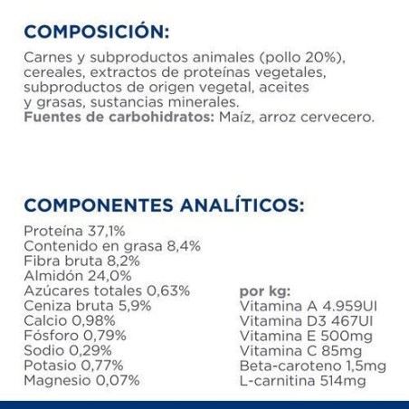 Alimento seco para gatos hill's prescription diet multi-benefit feline w/d  pollo 3 kg