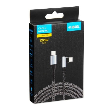 Cable ibox  ikutc100 usb-c pd100w 2m