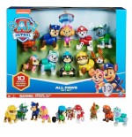 Spin master paw patrol - set de regalo action pack pups, figura de juguete 10 figuras de perros 6065255