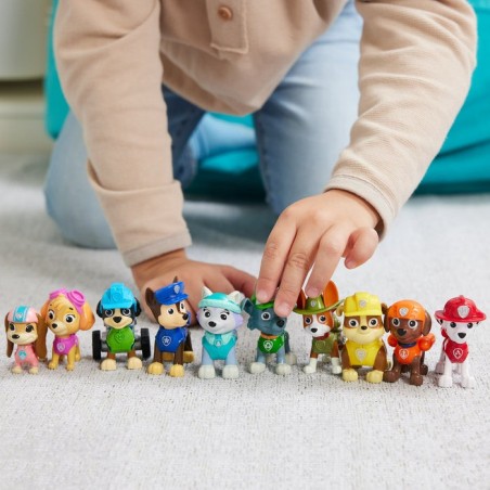 Spin master paw patrol - set de regalo action pack pups, figura de juguete 10 figuras de perros 6065255