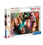 Clementoni supercolor - mundo mágico harry potter, rompecabezas (104 partes)