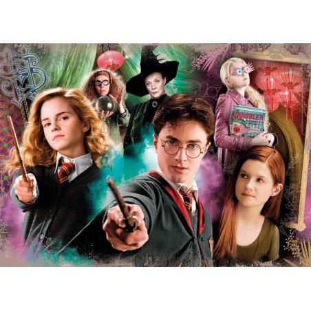 Clementoni supercolor - mundo mágico harry potter, rompecabezas (104 partes)